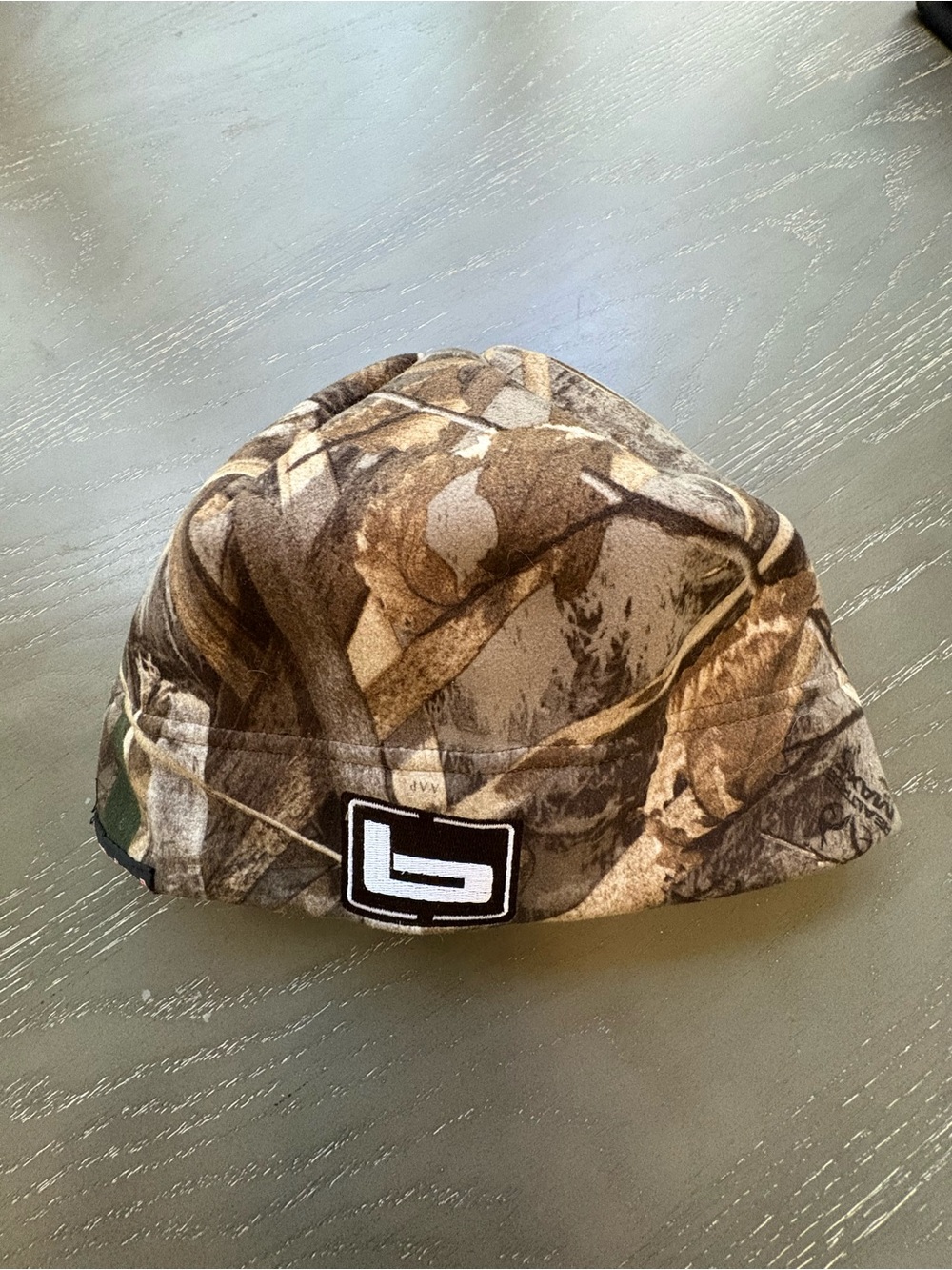 Banded Hunting Camo Beanie - Brown Tan